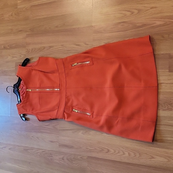 Tory Burch Orange Midi Dress - Picture 6 of 9